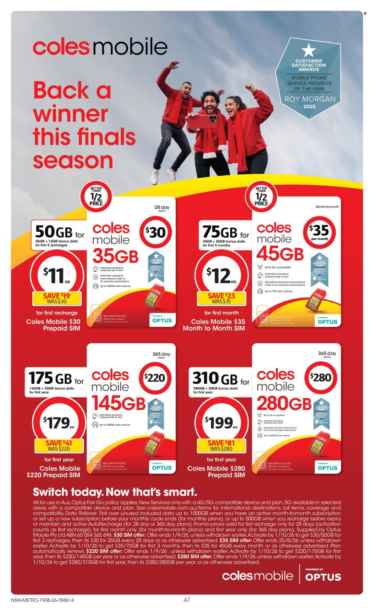 Coles catalogue - 19.8.2026 - 25.8.2026. Page 47