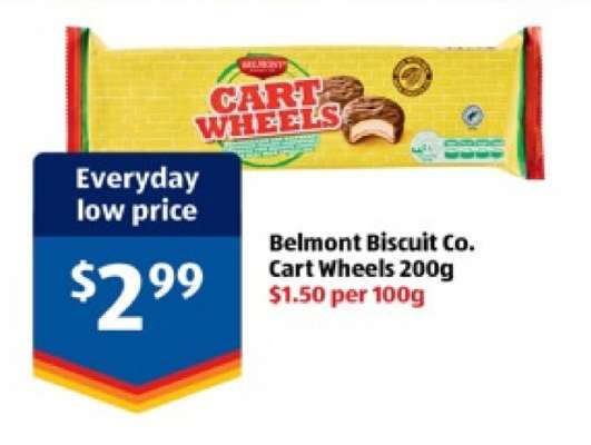 Belmont Biscuit Co. Cart Wheels 200g