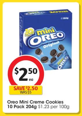 Oreo Mini Creme Cookies