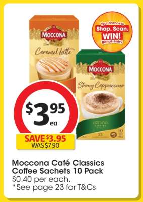 Moccona Cafe Classics Coffee Sachets 10 Pack