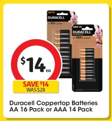 Duracell Coppertop Batteries