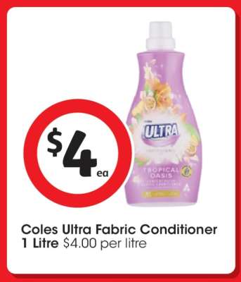 Coles Ultra Fabric Conditioner