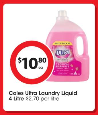 Coles Ultra Laundry Liquid