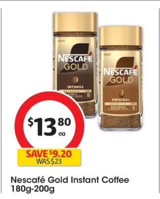 Nescafé Gold Instant Coffee 180g-200g
