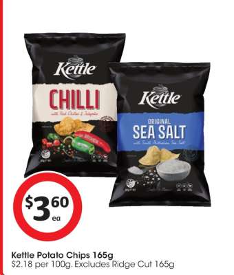 Kettle Potato Chips 165g