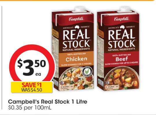 Campbell's Real Stock 1 Litre