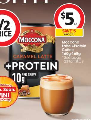 Moccona Latte + Protein Coffee