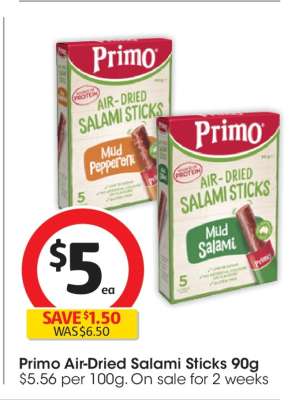 Primo Air-Dried Salami Sticks 90g