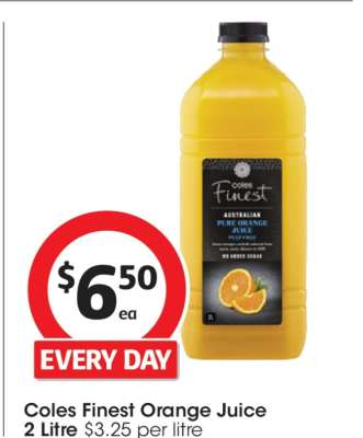 Coles Finest Orange Juice