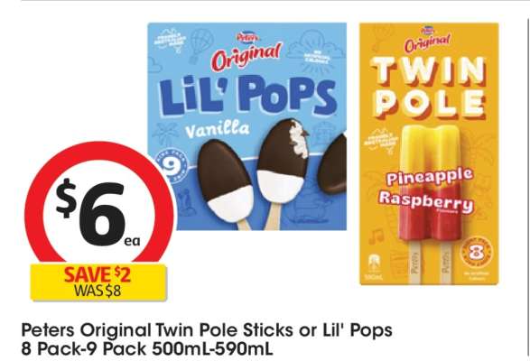 Peters Original Twin Pole Sticks or Lil' Pops