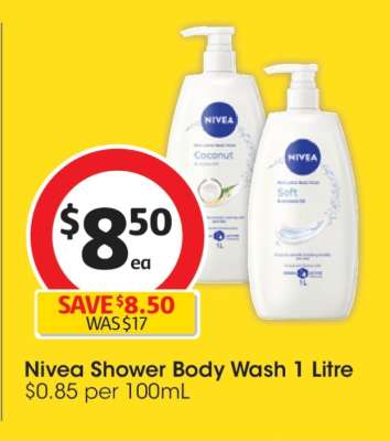 Nivea Shower Body Wash 1 Litre