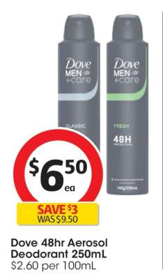 Dove 48hr Aerosol Deodorant 250mL