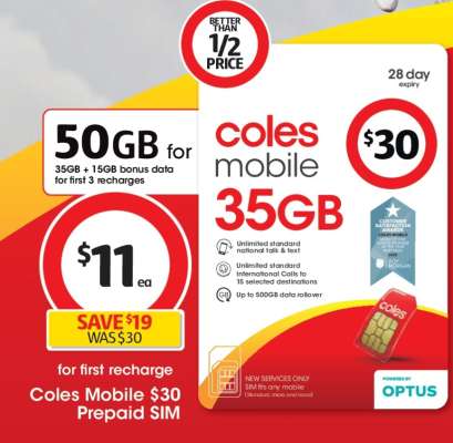 Coles Mobile 35GB