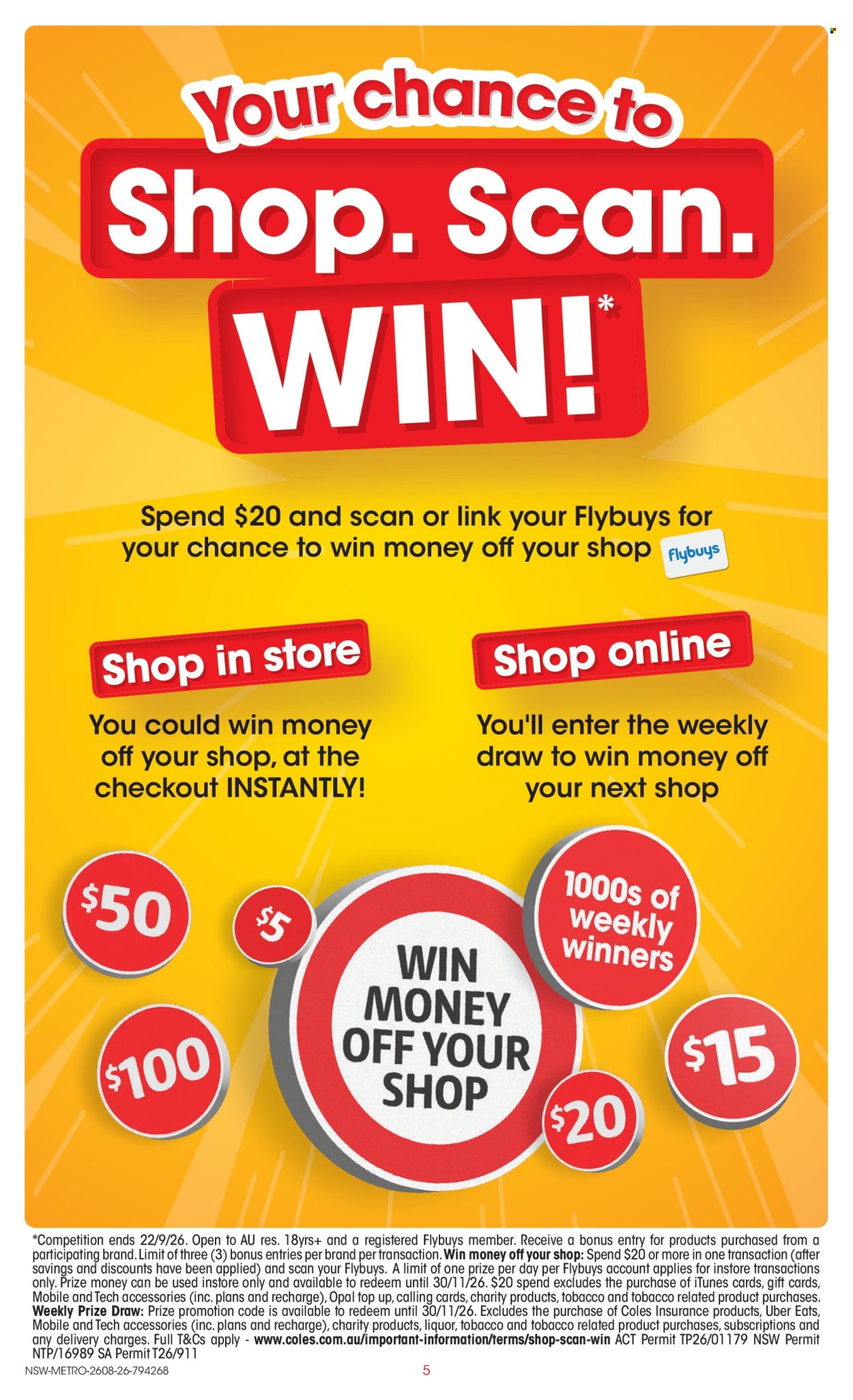 Coles catalogue - 26.8.2026 - 1.9.2026. Page 5