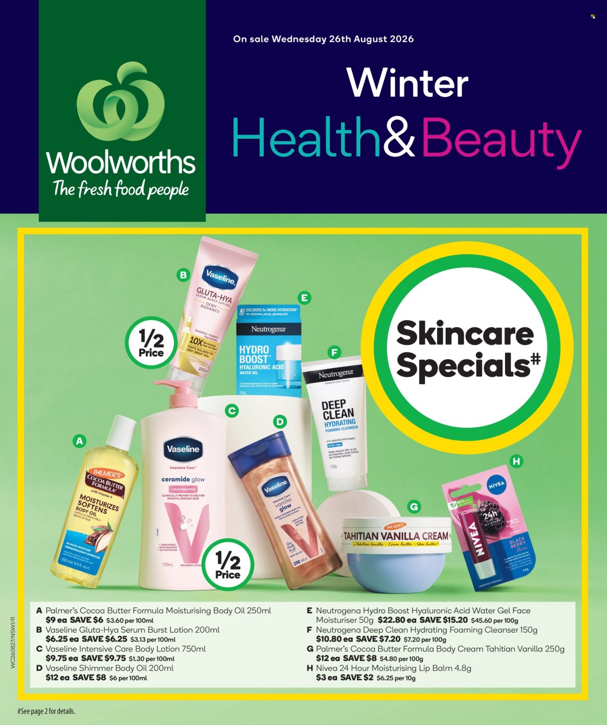 Woolworths catalogue - 26.8.2026 - 1.9.2026. Page 1