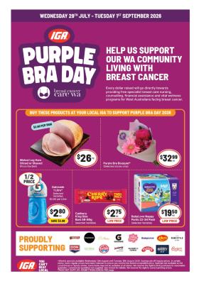 IGA - Purple Bra Day