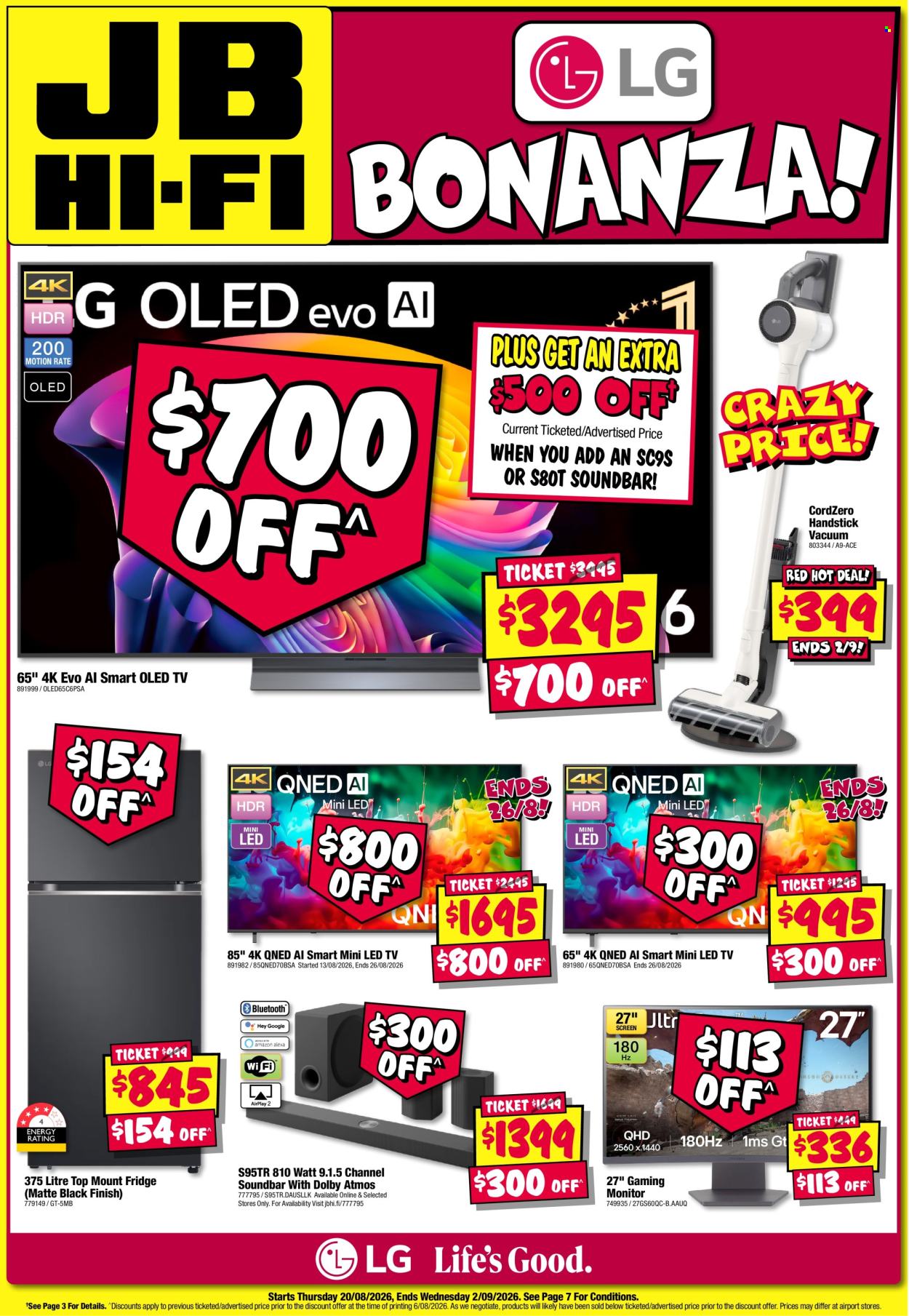 JB Hi-Fi catalogue - 20.8.2026 - 2.9.2026. Page 1