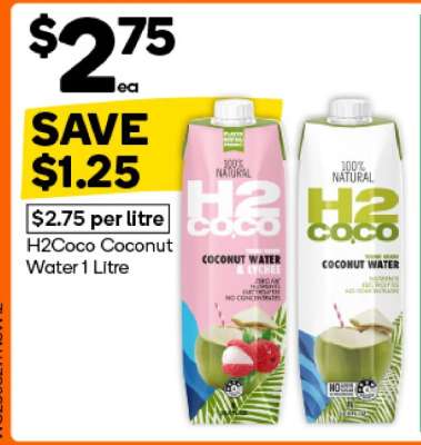 H2Coco Coconut Water 1 Litre