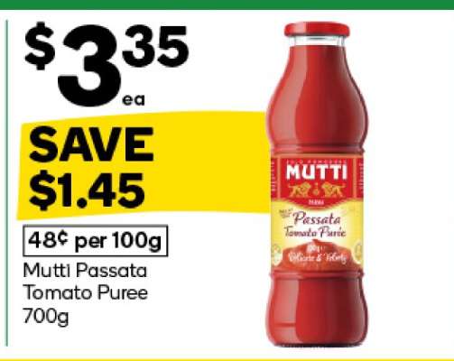 Mutti Passata Tomato Purée 700g