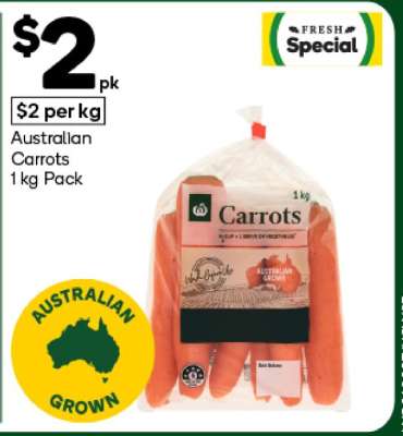 Australian Carrots 1 kg Pack