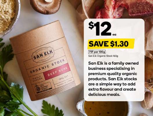 San Elk Organic Stock 160g