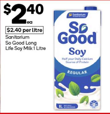Sanitarium So Good Long Life Soy Milk 1 Litre