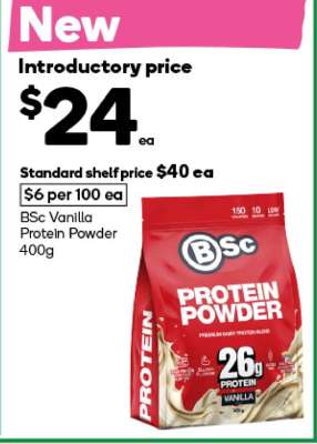 BSc Vanilla Protein Powder 400g