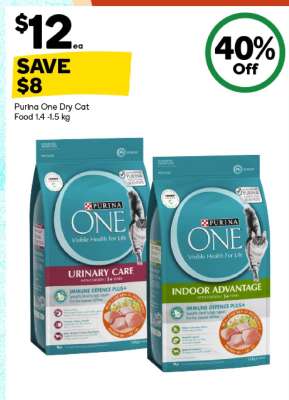 Purina One Dry Cat Food 1.4-1.5 kg