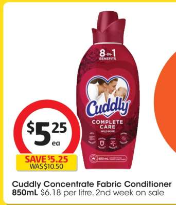 Cuddly Concentrate Fabric Conditioner