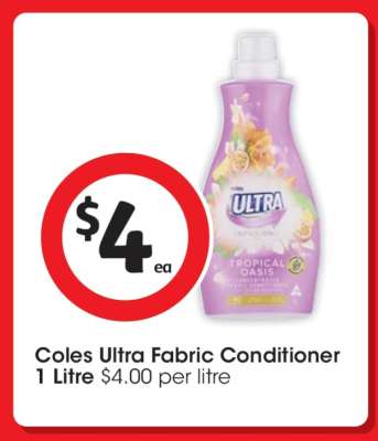 Coles Ultra Fabric Conditioner