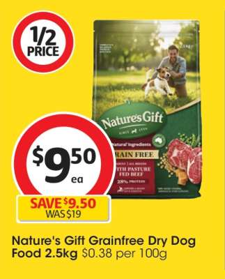 Nature's Gift Grainfree Dry Dog Food 2.5kg