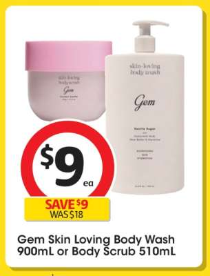 Gem Skin Loving Body Wash or Body Scrub