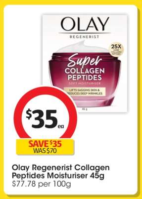 Olay Regenerist Collagen Peptides Moisturiser 45g