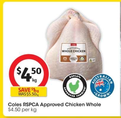 Coles RSPCA Approved Chicken Whole