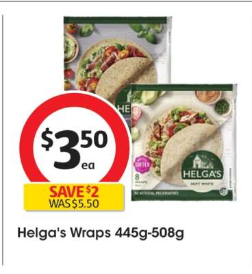 Helga's Wraps 445g-508g