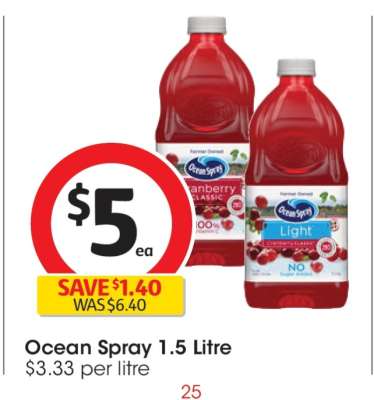 Ocean Spray 1.5 Litre