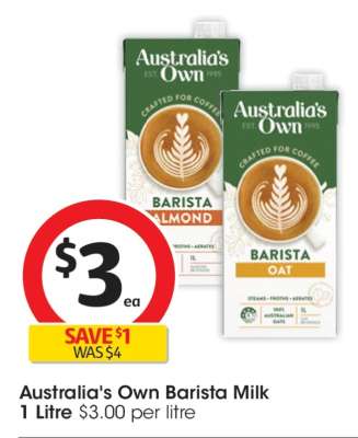 Australia's Own Barista Milk