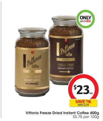 Vittoria Freeze Dried Instant Coffee 400g
