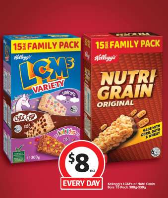 Kellogg’s LCM’s or Nutri-Grain Bars