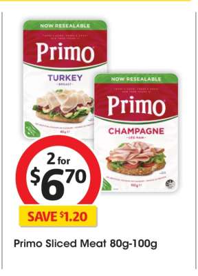 Primo Sliced Meat 80g-100g
