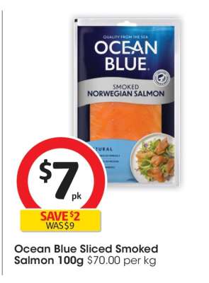 Ocean Blue Sliced Smoked Salmon 100g