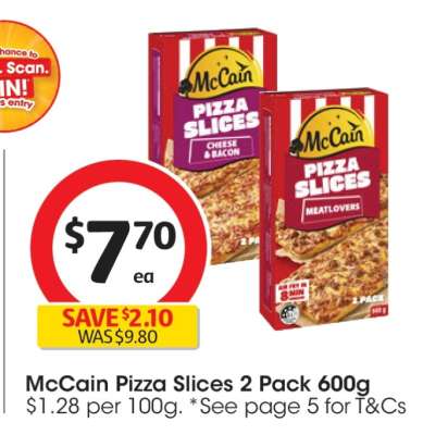 McCain Pizza Slices 2 Pack 600g