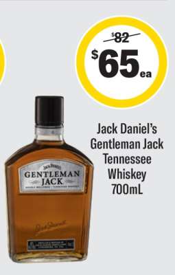 Jack Daniel's Gentleman Jack Tennessee Whiskey 700mL