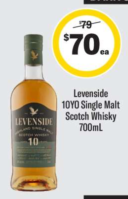 Levenside 10YO Single Malt Scotch Whisky 700mL