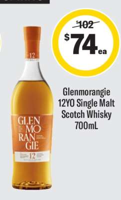 Glenmorangie 12YO Single Malt Scotch Whisky