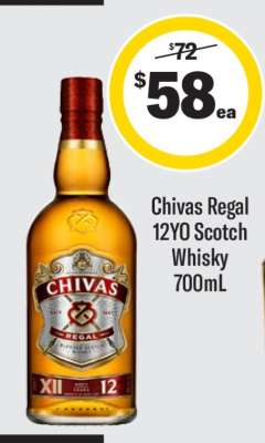 Chivas Regal 12YO Scotch Whisky 700mL