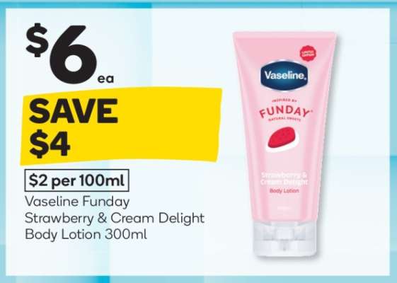 Vaseline Funday Strawberry & Cream Delight Body Lotion 300ml
