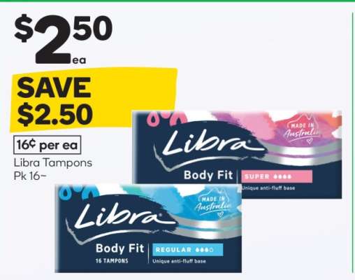 Libra Tampons Pk 16~