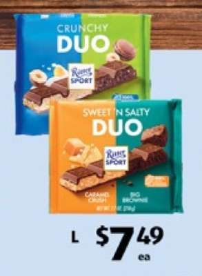 Ritter Sport Crunchy Duo & Sweet 'N Salty Duo