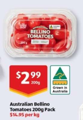 Australian Bellino Tomatoes 200g Pack